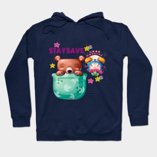 Cute Bear Animal Stay Save Hoodie